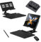 Z Fold 4 Keyboard with Detachable Keypad, Bluetooth Keyboard for samsung fold 4/Fold3, Tablet 360 degree Rotatable Keyboard Metal Stand (Black)