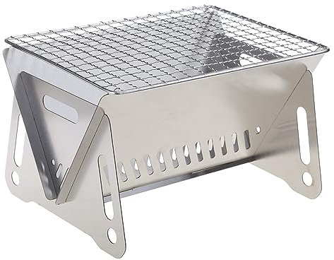Charcoal Grill Barbecue BBQ Grill Stainless Steel Folding Grill Camping Grill Barbecue Stove For Cooking Travel