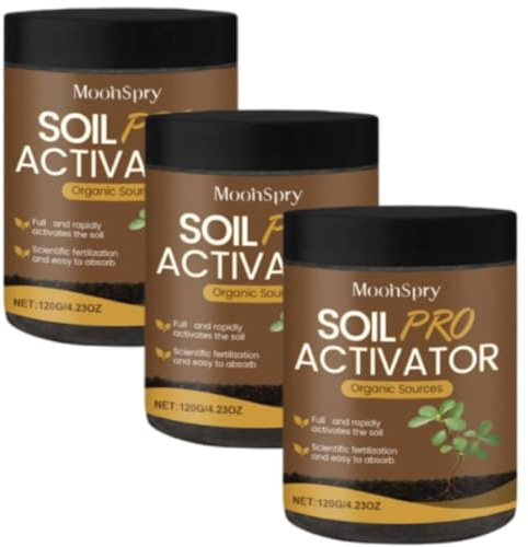 Soil Activated,Premium Organic Soil Activator and Plant Fertilizer for Raised Garden Beds, Potting Mix&Seedling Compost, Dirt Health Booster,Prevent Compaction