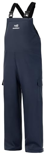 Bassdash Pantalones Impermeables para Pesca para Hombre Pantalones Impermeables Resistentes a Las Manchas Pantalones de Trabajo Ajustables y Ligeros con Revestimiento de PU