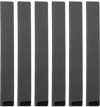 QUARKZMAN 6 Pc Cuscinetti Per Punte Di Coltelli 12.6x 1.5 Custodia Per Coltelli In ABS Fodera Protettiva Per Lame Guaina Universale Per Cucina Domestica Nero
