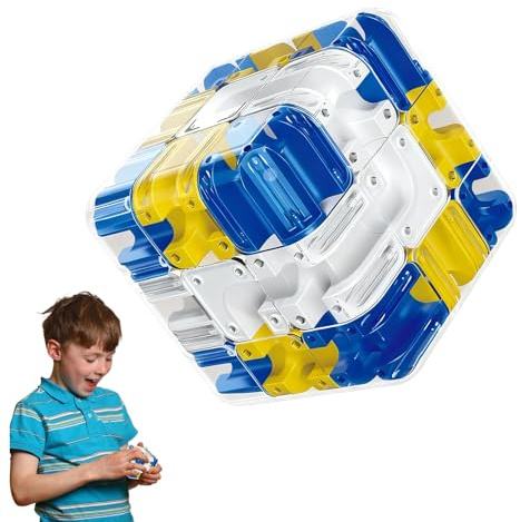 Rompecabezas complejo de bolas de laberinto 3D con bolas giratorias, gran laberinto 3D, cubo de Rubik, juguete interactivo, práctico juguete de entrenamiento cerebral para aliviar el estrés (B)