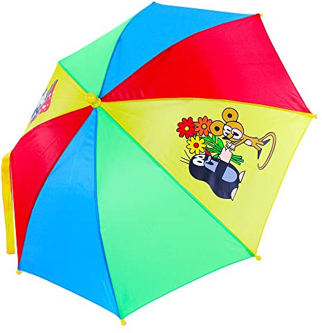 Rappa 480567 Kinderregenschirm Der Kleine Maulwurf Regenschirm für Kinder ab 4 Jahren