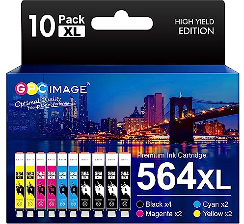 GPC Image 564XL Ink Cartridges for HP Printers for HP 564 Ink Cartridges