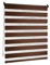 Victoria M. Doppelrollo Klemmfix ohne Bohren, 120 x 150cm (BxH) Dunkelbraun, Rollo Fensterrollo lichtdurchlässig & verdunkelnd，Duo-Rollo Klemmmontage Zebrarollo für Fenster & Türen