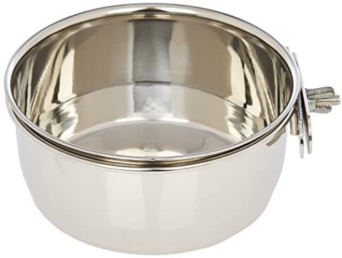 Matning gnagare - rostfritt stål skål för att fästa gnagare ø 12 cm