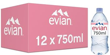 Evian Still Natural Mineral Water 12 x 750 ml