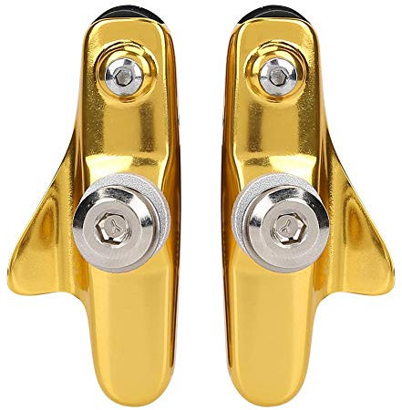 1Pair Pastiglie per Bici da Bicicletta, Freno Ciclismo Scarpe Accessorio per Pinza per Bici da Strada(d'oro) Biciclette E Pezzi Di Ricambio