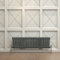 Acezanble∣2 Column Radiator, Horizontal 300mm Anthracite Wide Low Tradiontal Cast Iron Style Radiator Centre Heating for Window Hallway