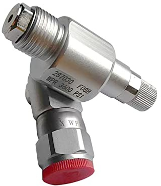 CleanShot - Válvula de cierre con punta, junta adaptadora de pulverización sin aire 287030 para pulverizador sin aire, accesorios de pulverizador, junta giratoria universal