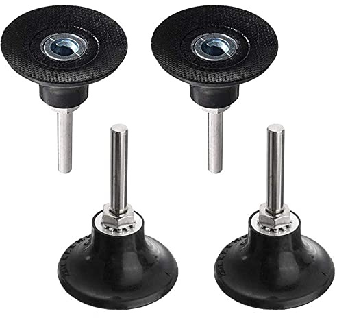 Mesee 4 discos de lijado de 50 mm para discos de pulido de 1/4 pulgadas, cambio rápido para herramienta rotativa y amoladora