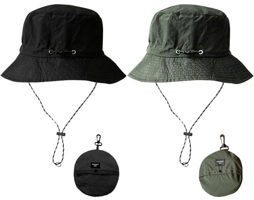 TYXHXTF 2Pcs Sombrero De Pescador Plegable, De Verano e Impermeable, para Sol, Al Aire Libre, Cámping y Playa