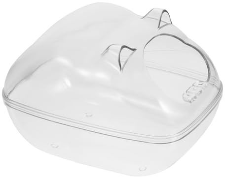 BESTonZON pour Petit Animal Transparente Design Créatif et Adaptée pour Hamster et Hérisson Résistante et Fonctionnelle Accessoire de Toilette pour Rongeurs