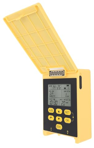 Aramox Dispositivo di Irrigazione Solare a Temporizzazione Intelligente per Giardino, di Irrigazione a Doppia Pompa con Funzione di Ritardo della Pioggia, Ideale per L'abbellimento delle Piante