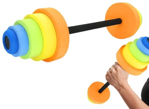 Haltères Aquatiques Pour Exercices En Piscine – Haltères D'aérobic EVA Wate | La barre d'eau en mousse EVA haute densité offre une légère résistance à la traînée pour l'aérobic en piscine, l'entraînement