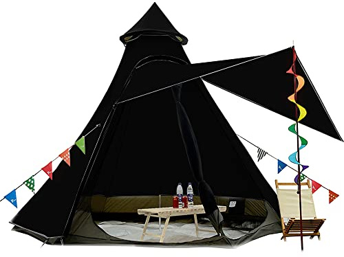 12'x10'x8'Dome Camping Tent 5-6 Person 4 Season Double Layers Waterproof Anti-UV Windproof Tents Family Outdoor Camping Tent