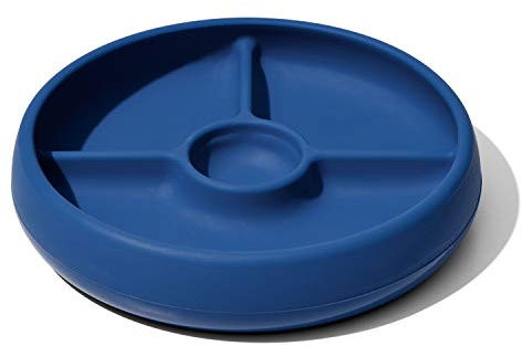OXO Tot Silikon-Teller, geteilt, Marineblau, 17,2 x 3,3 cm, 1 Stück