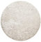 Teppich - Läufer, nachhaltig, modern, einfarbig, kuschelig weich und sehr flauschig, Hochflor bestens geeignet für Wohnzimmer, Schlafzimmer, Kinderzimmer, Matteo (200 cm rund, Creme Beige)