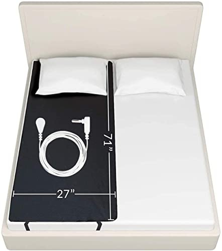 Grounding Mat, Breathable Grounding Mats Plus Grounding Cord Grounding Sheet for Better Sleep, Reduce Stress Grounding Pad (27x71Half Size)