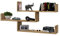 Hängeschrank Trio 03 Wandregal Schwimmregal Bücherregal Wohnzimmermöbel (Wotan)
