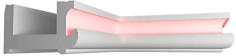 Stuck Dekorbau Styroporleiste Lichtprofile Decken & Wand Leiste Indirekte Beleuchtung LED Stuckleiste LED Leiste Profil 16 Meter BL19