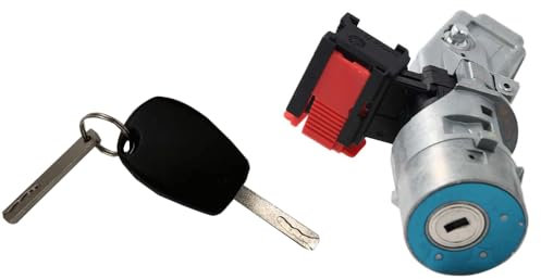 VHEUHZ Interruttore + chiave di avviamento del blocchetto di accensione compatibile con Trafic Master Duster Sandero NV300 NV400 antifurto bloccasterzo con chiave