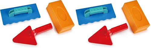 Hape Master Bricklayer Beach and Sand Toy Set Toys, Multicolor, Bold (Pack of 2)
