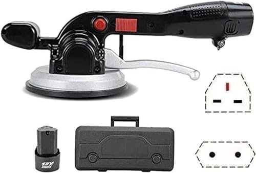 Macchina per piastrellista, Martello Elettrico per Piastrelle | Ventose a Ventosa in Alluminio, Portata 100 kg | per facilitare la Posa di Piastrelle e Rivestimenti, 1 Batteria