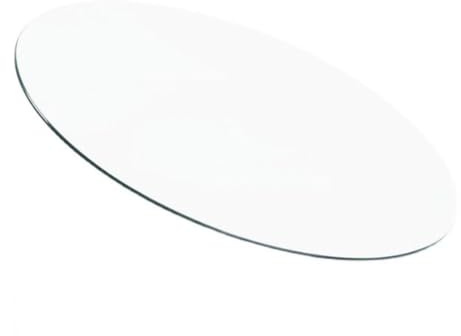 JHAISMAO Tavolo Temperato Piano in Vetro Rotondo 8 Mm di Spessore E 1200 Mm Dia Sostituzione Coperchio di Protezione(Size:48cm)