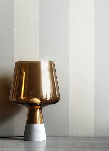 Newroom Papier peint Gris Bandes Intissé - Rayures Bleu-gris Ligne Textile Maison de Campagne