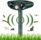 Répulsif Chat Ultrason, Répulsif Chat Exterieur, Répulsif pour Chats Solaire, répulsif à ultrasons avec Détecteur de Mouvement pour Jardin Cour Contre Les Chats Chiens Renards Oiseaux Rats