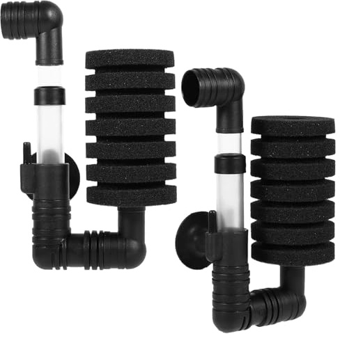 GmwyCzV 2 Pièces Filtre Eponge d'Aquarium, Filtres Exhausteur Aquarium, Filtre à Eponge Biochimique, Mini Filtres Aquarium, pour Enrichissement en Oxygène Filtration Culture Bactérienne
