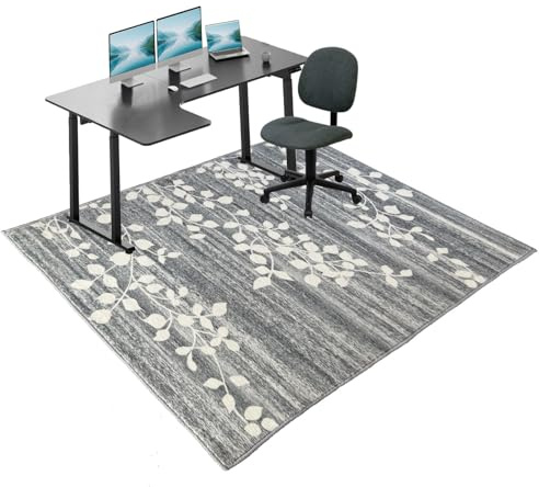 Tapete para Silla Oficina, Protector Suelo Antideslizante para Silla de Escritorio, 200 x 230 cm Alfombrilla para Silla de Gaming, Protector Suelo Silla Ruedas para parqué y Suelos Duros Resistente