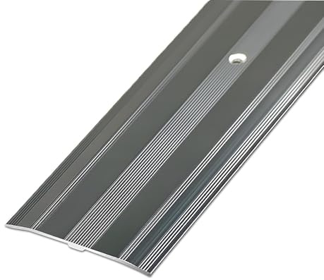 Aluminium Boden Übergangsprofil, 6cm Breite, Höhenausgleich 20mm, Übergangsleiste Abdeckleiste Für Türschwelle/Holzböden/Laminat/Fliesen(Gray)