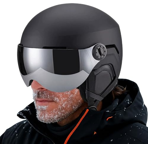 laxreheye Caschi da Sci per Uomini | Attrezzatura da Snowboard Traspirante e Calda | Casco Da Sci Protettivo Per Esterno E Neve | Per Uomini Sciatori Snowboarder Discesa Resort Sport Outdoor Moto