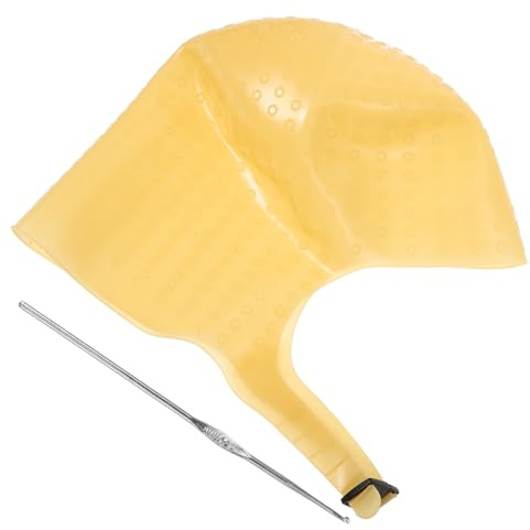 LALADEFIEE Cappello Tintura Chioma Silicone per e in Riutilizzabile Colorante Meches Professionale Marrone in Salone di Parrucchiere