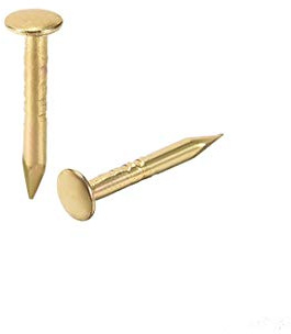 uxcell Small Tiny Hardware Nails Iron 1X8mm(DXL) for DIY Decorative Wooden Boxes Accessories Gold Tone 250pcs