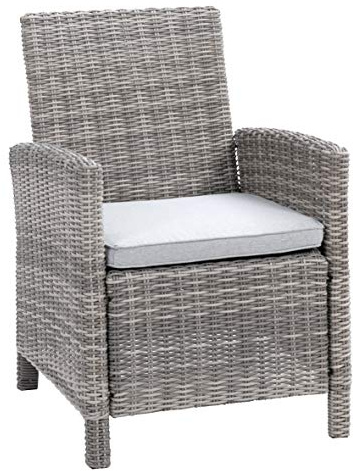 greemotion Polyrattan-Sessel Malia, Gartensessel mit Kissen, ca. 65 x 90 x 59 cm