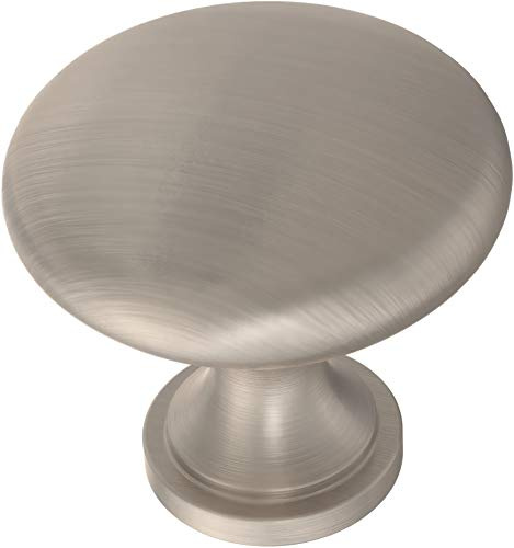 Franklin Brass (10-Pack) – Satin Nickel Cabinet Knobs for Dressers, Drawers, Kitchen Cabinet Door, Vanity, Furniture, Closet Knobs, 1-3/16 Inch Round | Mushroom