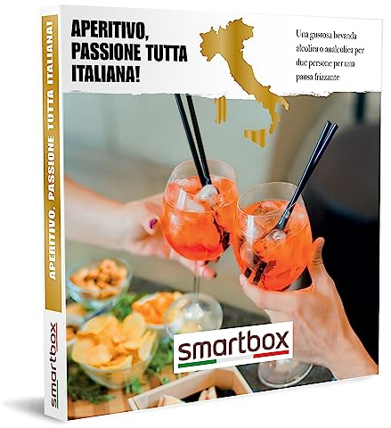 Smartbox - Cofanetto regalo Aperitivo, passione tutta italiana! - Idea regalo per la coppia - 1 cocktail per 2 persone