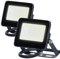 Luminea LED Strahler Fluter: Wetterfester Mini-LED-Fluter, 10 W, 945 lm, IP65, 3.000 K, 2er-Set (Strahler außen weiß, warmweiß)