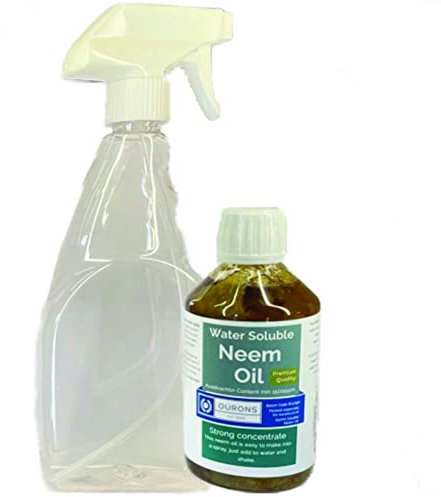 Neem Spray Bottle & Water Soluble Neem Oil Make litres of Neem Spray