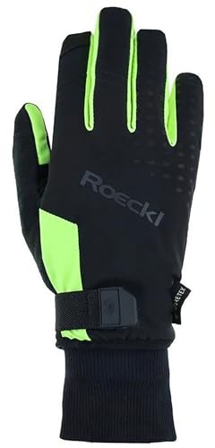 Roeckl Rocca 2 GTX Winter Fahrrad Handschuhe lang schwarz/gelb 2024: Größe: 8.5