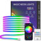 TK99SW Neon Ruban Led 5M, IP67 étanche LED Chambre de Contrôlé par Télécommande APP RGBIC Bande LED, Bluetooth Flexible Néon en Silicone Décoration Intérieure et Extérieure