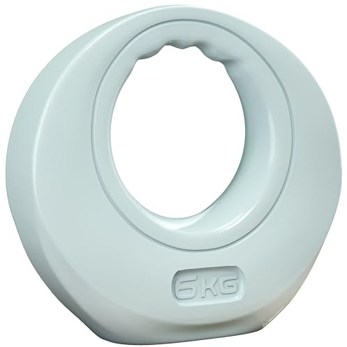 SPORTNOW 6kg Kettlebell, Kettle Bell with Wide Handle for Home Gym, Weight Lifting, Strength Training, Light Grey