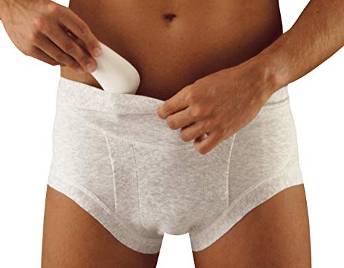 Slip con Vita Bassa e Pelotte, Cotton, Grigio, Taglia 4