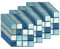 FBBULES 40PCS Adesivi per Piastrelle, Mosaico Piastrelle Adesivi Parete PVC Autoadesivo Impermeabile Sticker Piastrelle Backsplash per Cucina Bagno, Blu (10x10 Cm / 4x4 Pollici)