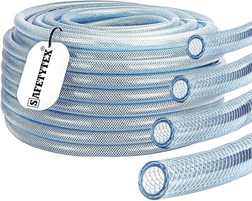 Safetytex PVC Schlauch Druckluftschlauch - Abriebfest & Alterungsbeständig - Druckluftschlauch - Kompressorschlauch - Rollenlänge bis 50m - Durchmesser Innen-Ø x Außen-Ø 50/59 mm