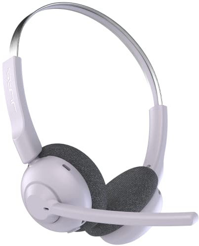 JLab Go Work Pop Wireless Headsets with Microphone - 50+ H Bluetooth Computer Headset, Multipoint Connect, On Ear Wireless Office PC Laptop Headset with Microphone, Lilac