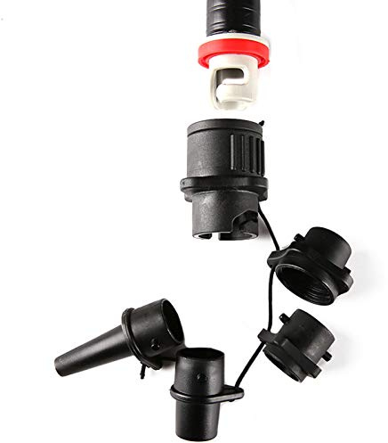 Pumpadapter, uppblåsbar båt, ventiladapter, SUP-pumpar, adapter Boston-ventiladapter för konventionell luftpump, luftpumpomvandlare, luftventil, adapter för gummibåt, fiskebåtar (stil A)